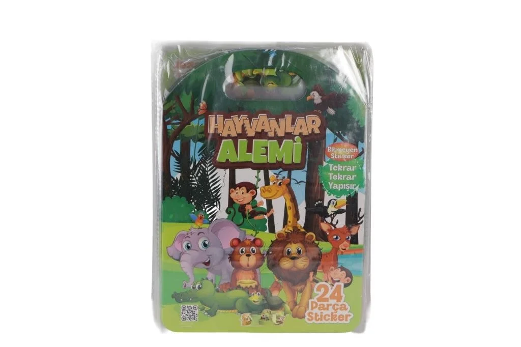 İthalat® 3028 BİTMEYEN STİCKER HAYVANLAR ALEMİ