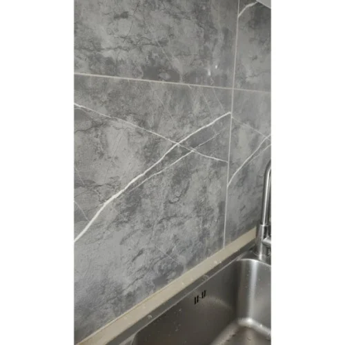 İthalat® 30x30 Antrasit Mermer Desenli Duvar Sticker