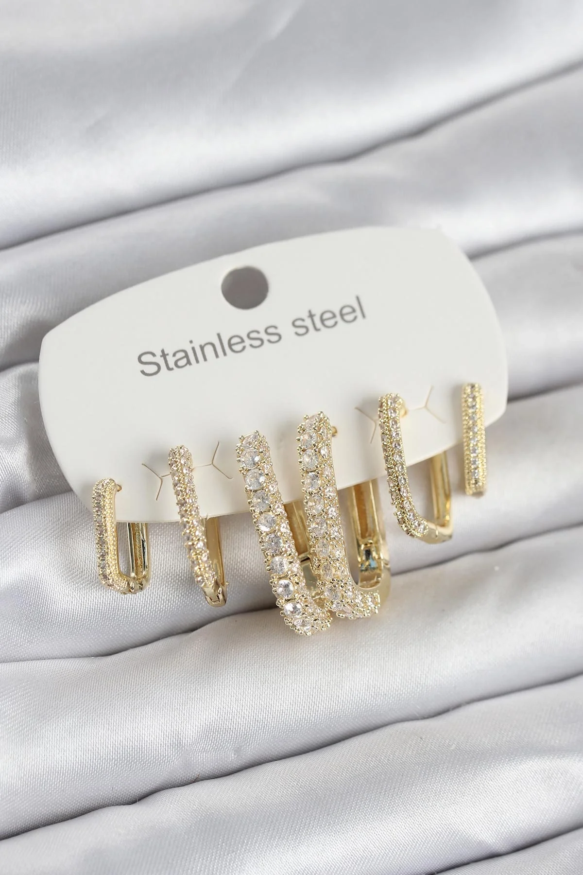 İthalat® 316L Çelik Gold Renk 6'lı Set Zirkon Taşlı Kadın Küpe Fiyatı, Yorumları ve Özellikleri