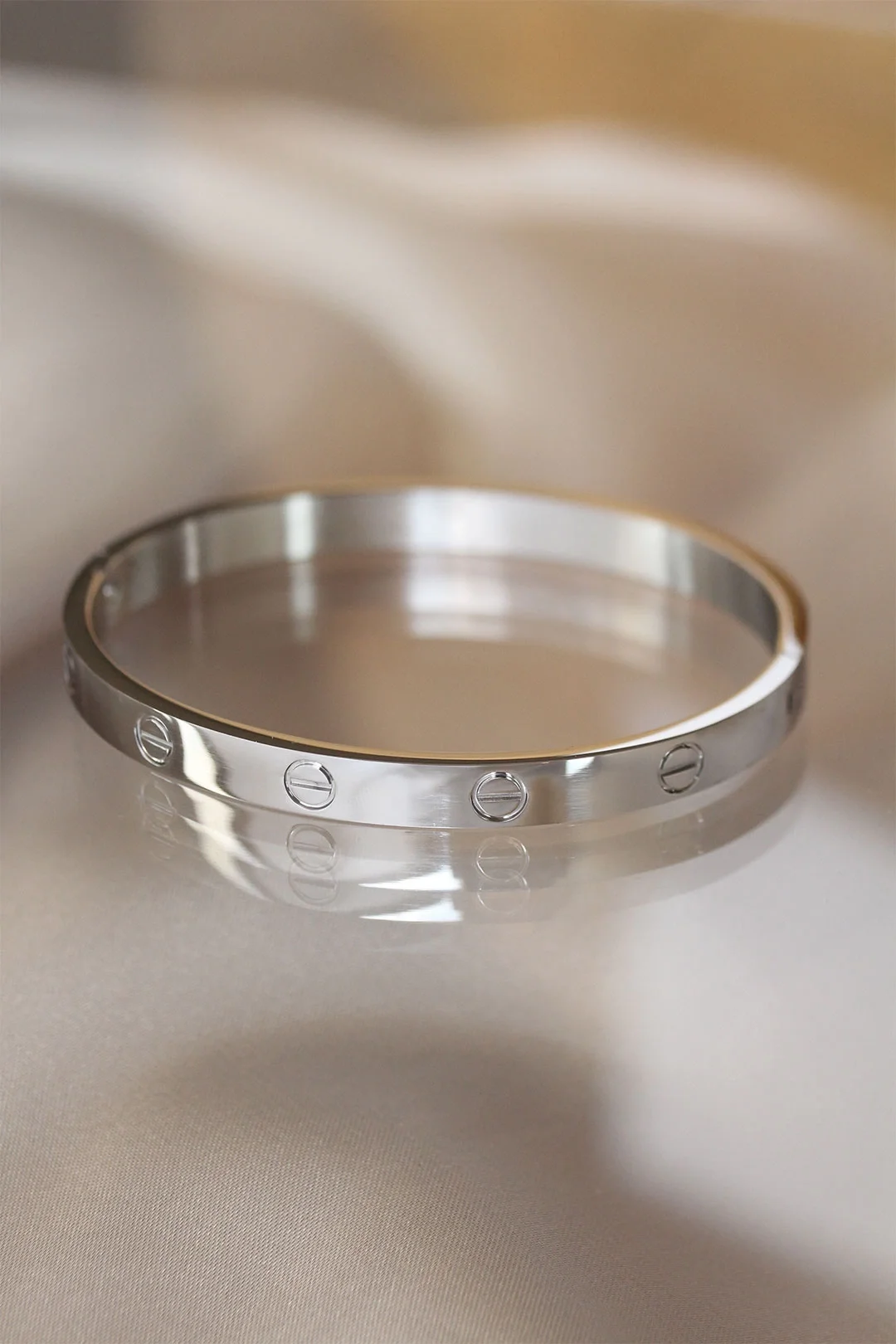 İthalat® 316L Çelik Silver Renk Bilezik