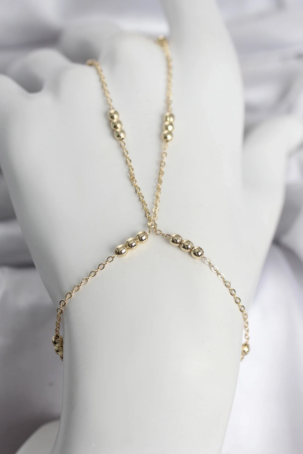 İthalat® 316L Çelik Top Zincirli Gold Renk Kadın Şahmeran