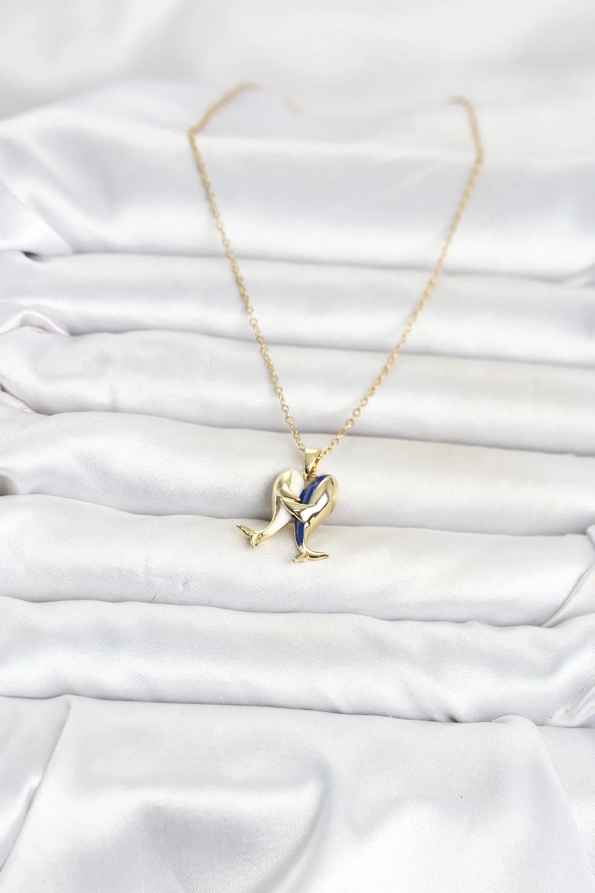 316L Çelik Zincir Gold Renk Dolphin Model Kadın Kolye 316L Çelik Zincir Gold Renk Dolphin Model Kadın Kolye