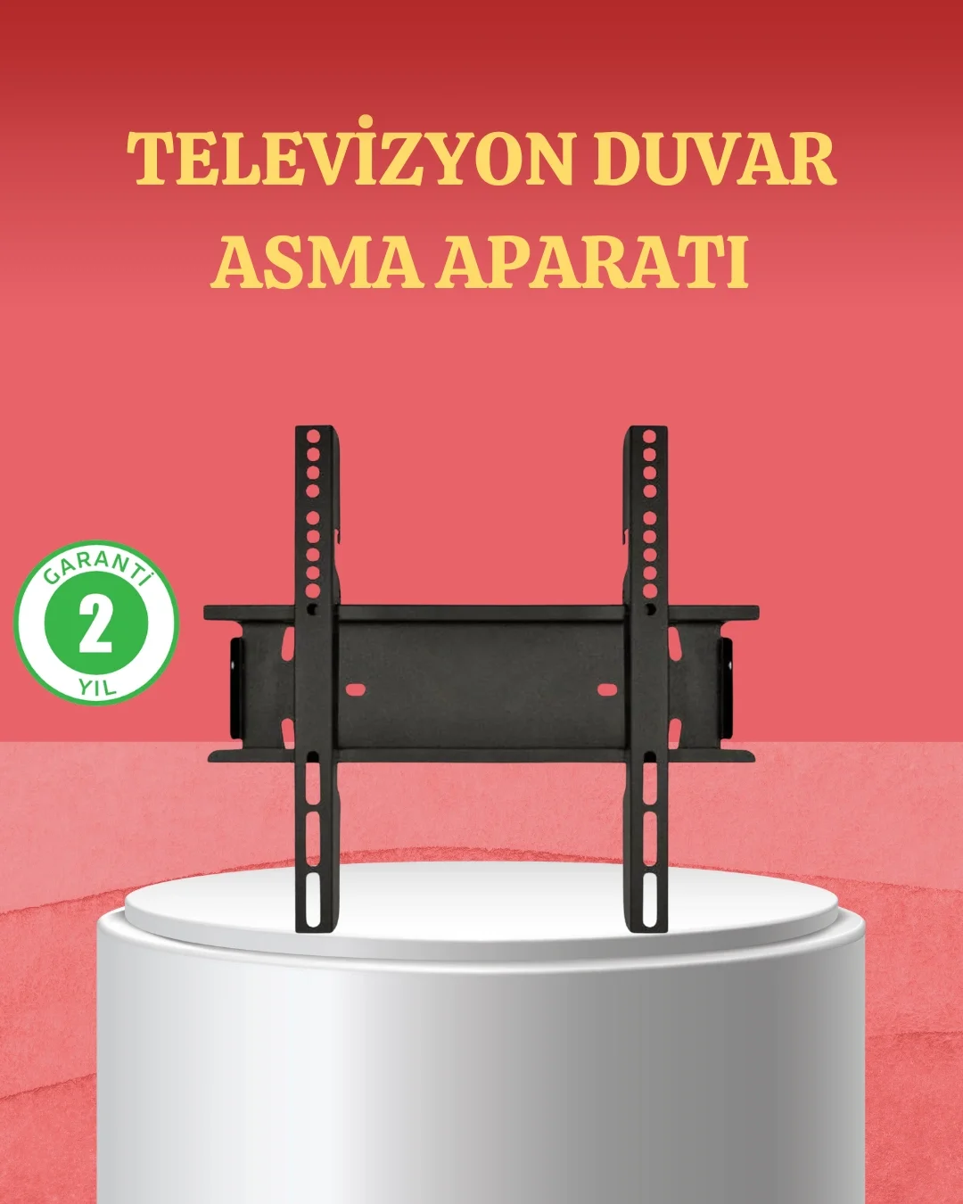 İthalat® 32-42 İnç TV Askı Aparatı Kolay Kurulum Düz ve Kompakt Tasarım