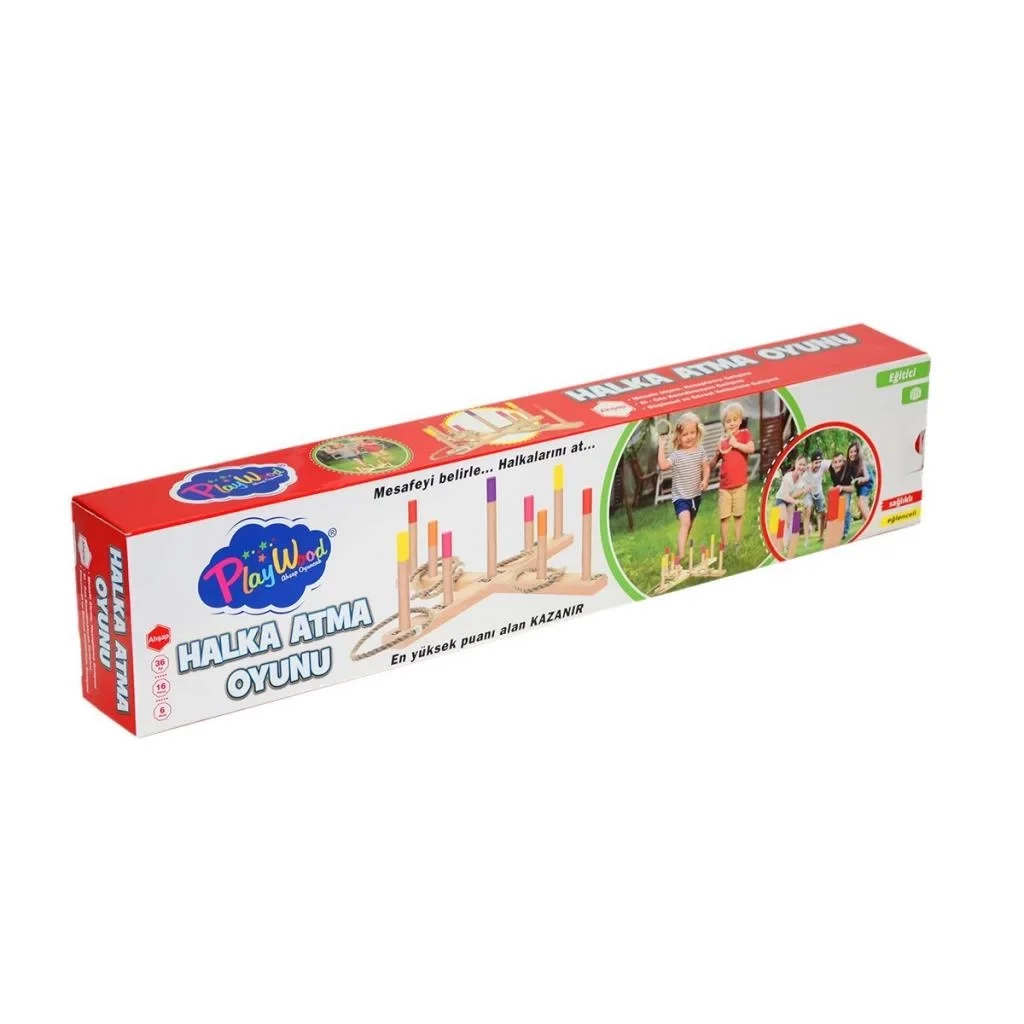 İthalat® 352-ONY KUTUDA AHŞAP HALKA ATMA OYUNU