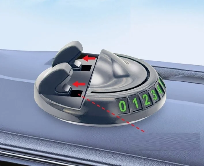 İthalat® 360° Dönebilen Yapışkanlı Numaratörlü Araç Telefon Tutucu