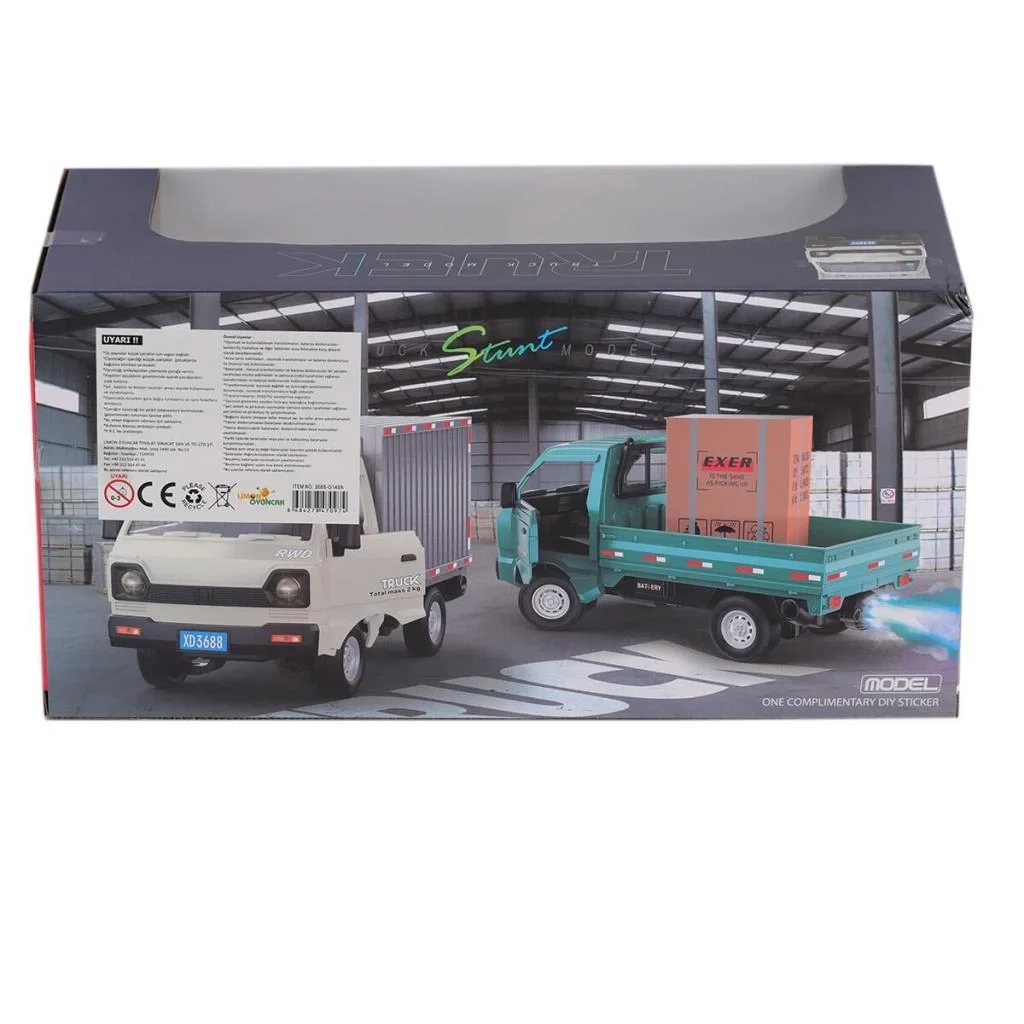 İthalat® 3688-G148A Şarjlı Kumandalı Duman Atan Kamyon