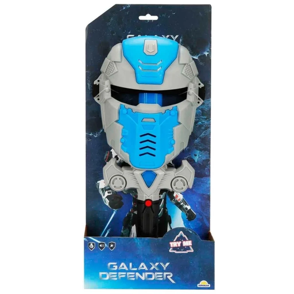 İthalat® 3967 Galaxy Defender Sesli ve Işıklı Maskeli Işın Kılıcı Seti -