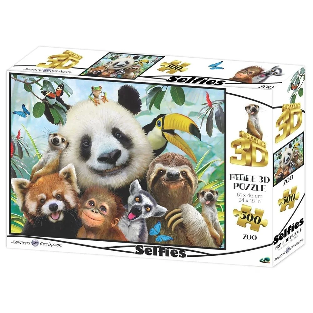 3D - Hayvanat Bahçesi Selfie 500 Parça Yetişkin Puzzle Fiyatı, Yorumları ve Özellikleri