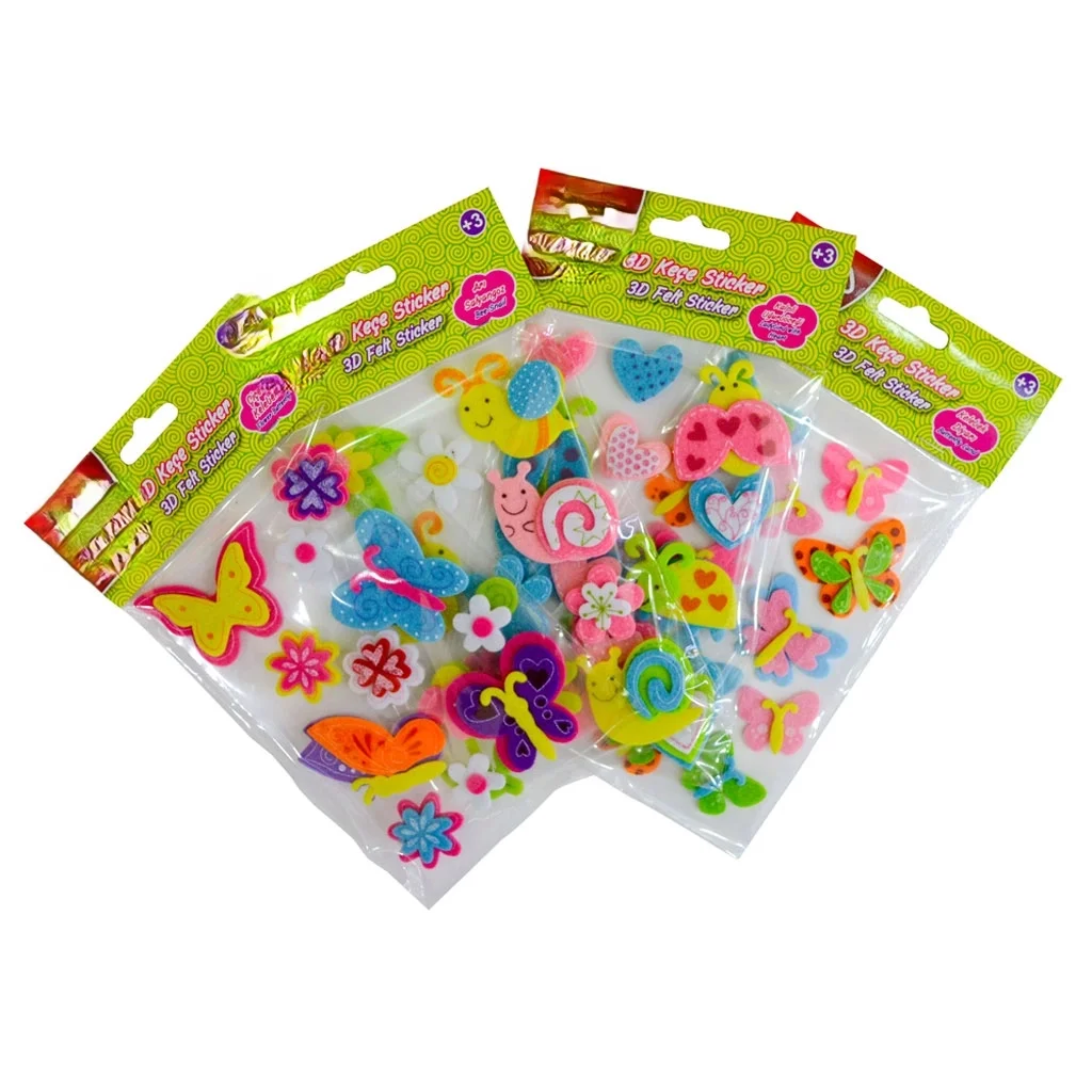 İthalat® 3D Keçe Sticker Küçük