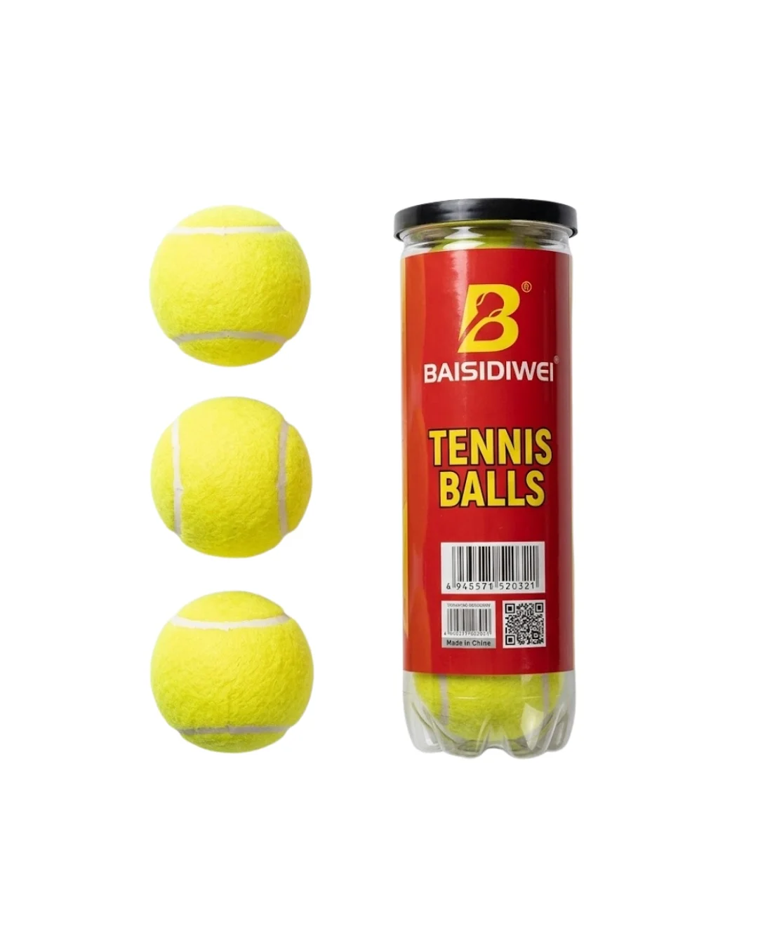 İthalat® 3’lü Tenis Topu Seti Dayanıklı Yüksek Zıplama Performans Topları
