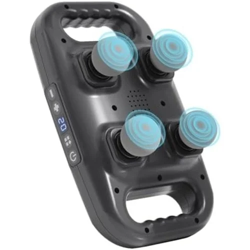 İthalat® 4 Başlıklı Masaj Tabancası - Ergonomik Derin Doku Sırt ve Boyun Masaj Aleti Ağrı ve Sızı Giderici