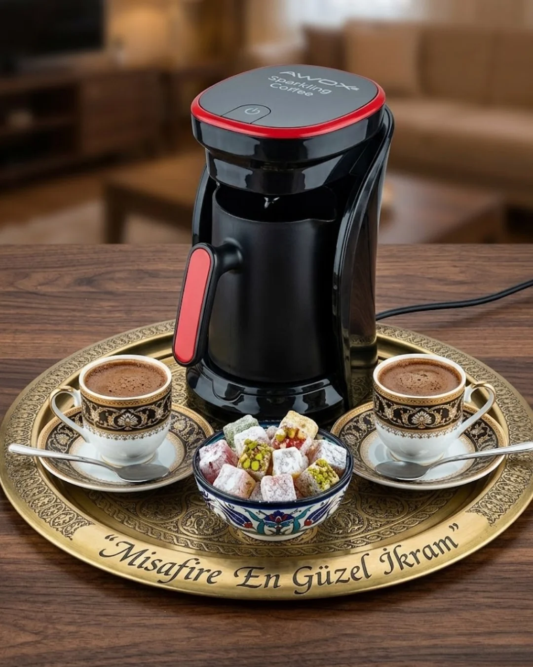 İthalat® 4 Fincan Kapasiteli Türk Kahvesi Makinesi Taşma Önleyici ve Enerji Tasarruflu