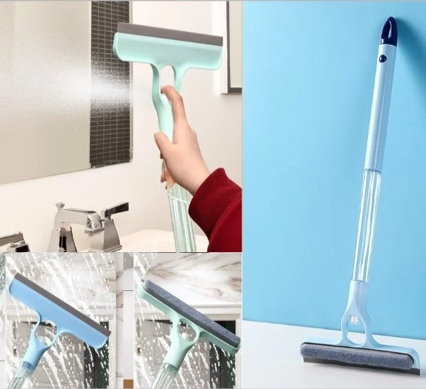 İthalat® 4 in 1 Spreyli Çek Çekli Camsil ve Fırça Aparatı