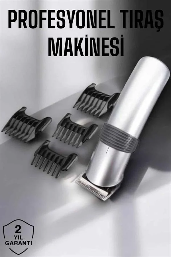İthalat® 4 Taraklı Taşınabilir Profesyonel Saç ve Sakal Kesme Tıraş Makinesi Yeni Nesil