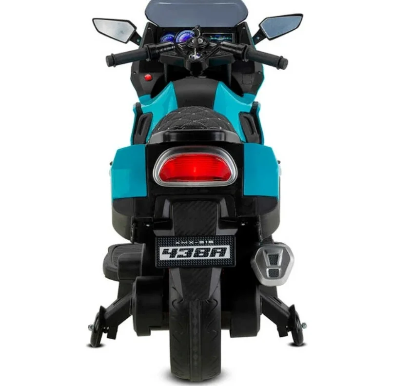 İthalat® 438A XMX-316 Ledli Akülü Motor 12 Volt Turkuaz