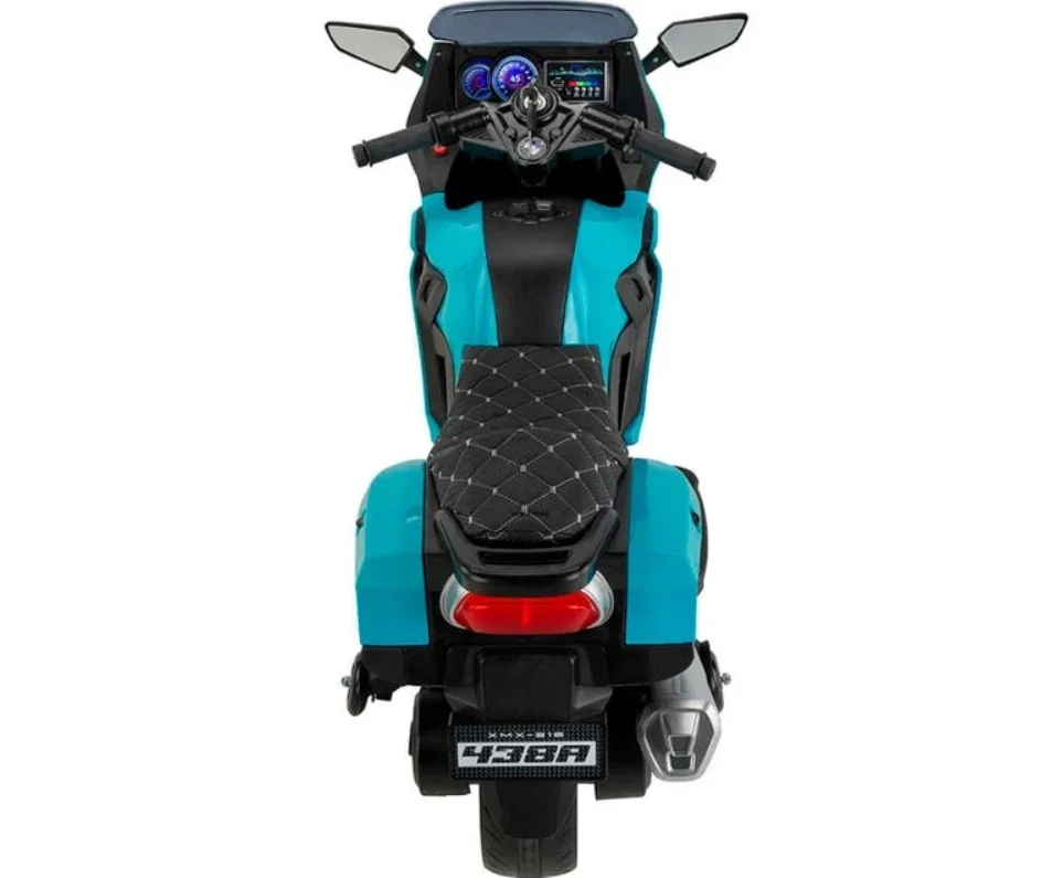 İthalat® 438A XMX-316 Ledli Akülü Motor 12 Volt Turkuaz