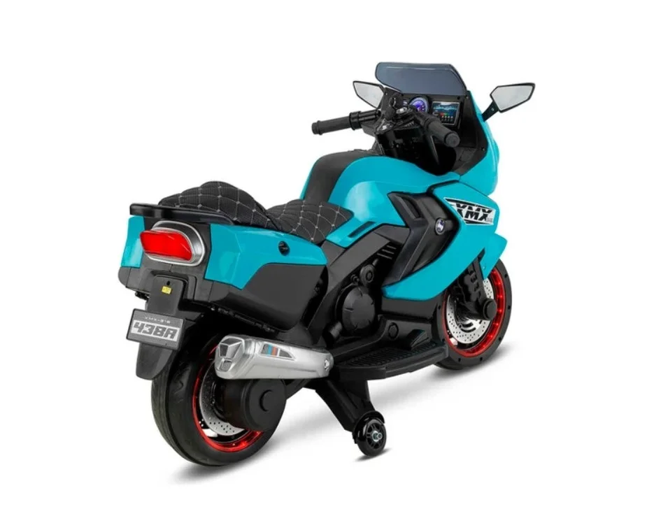 İthalat® 438A XMX-316 Ledli Akülü Motor 12 Volt Turkuaz