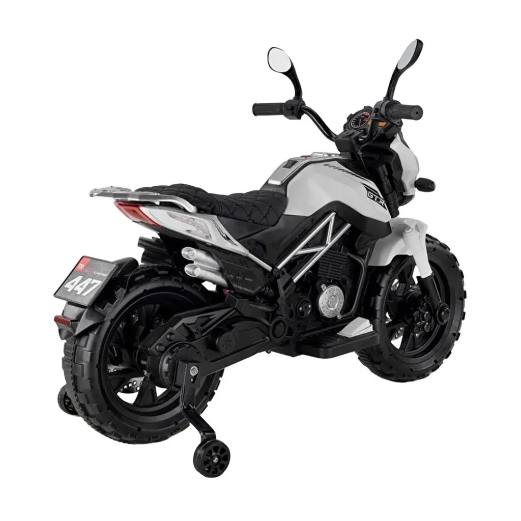 İthalat® 447 Motocross Akülü Motosiklet Beyaz