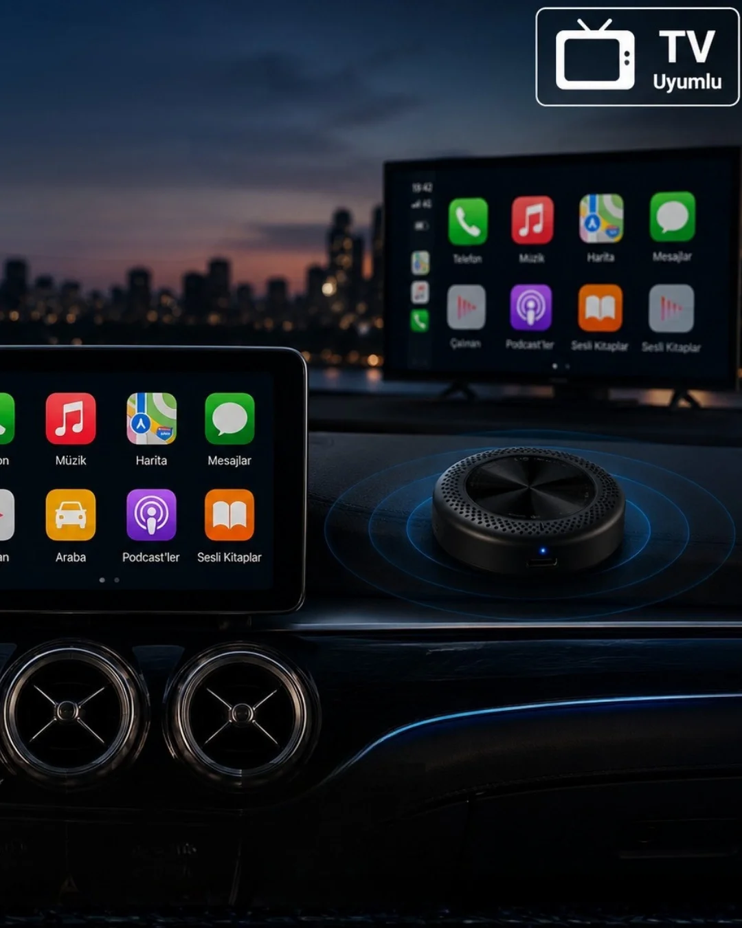 İthalat® 4GB 64GB CarPlay Android Auto Destekli 4G Sim Kartlı Akıllı Multimedya Kutusu