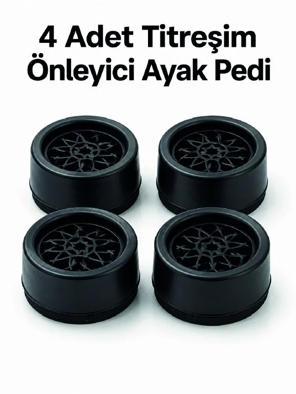 İthalat® 4'lü Set Çamaşır Makinesi Titreşim Önleyici Ped