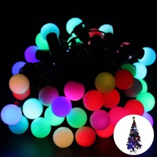 İthalat® 5 Metre 28 LED Fişli RGB Mini Top LED