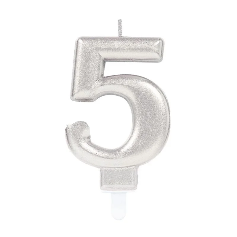 İthalat® 5 Rakam Mum Gümüş Renk