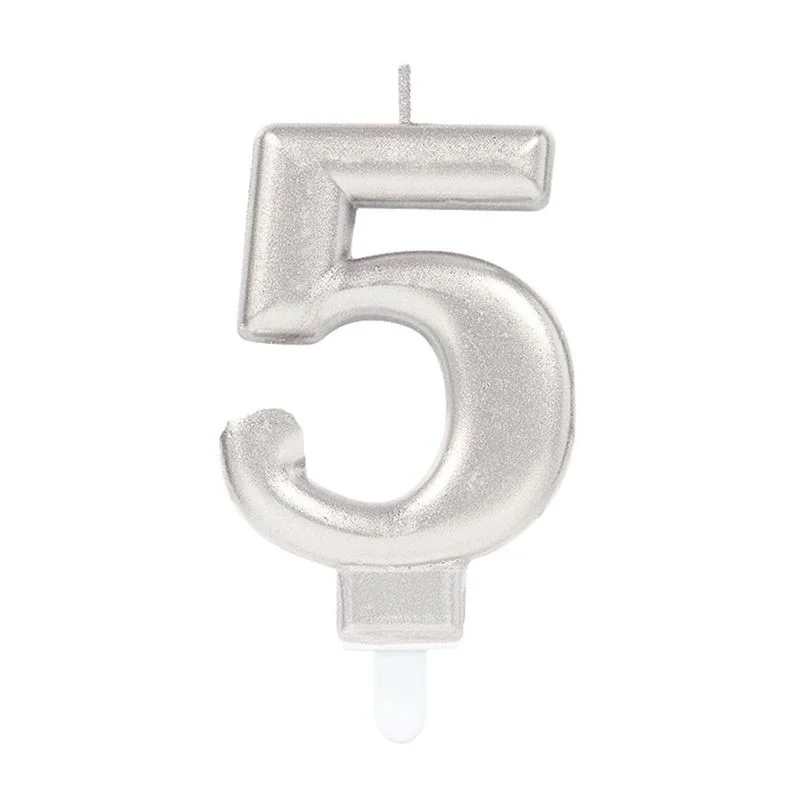 İthalat® 5 Rakam Mum Gümüş Renk