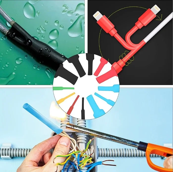 İthalat® 560 Parça Set Isıyla Daralan Makaron Kablo Koruyucu Kılıf