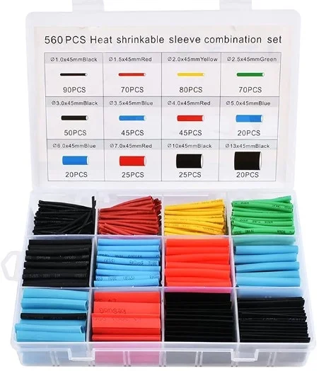 İthalat® 560 Parça Set Isıyla Daralan Makaron Kablo Koruyucu Kılıf