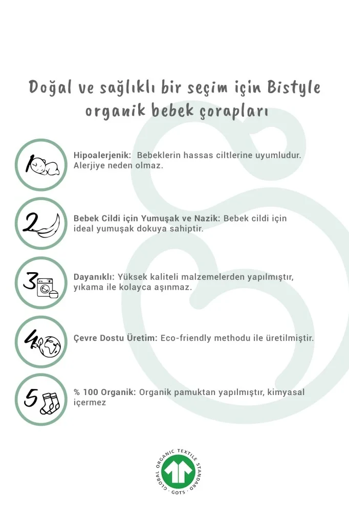 İthalat®   5'Li Penye Kaymaz Çember Soket Çorap 10122 Ekru