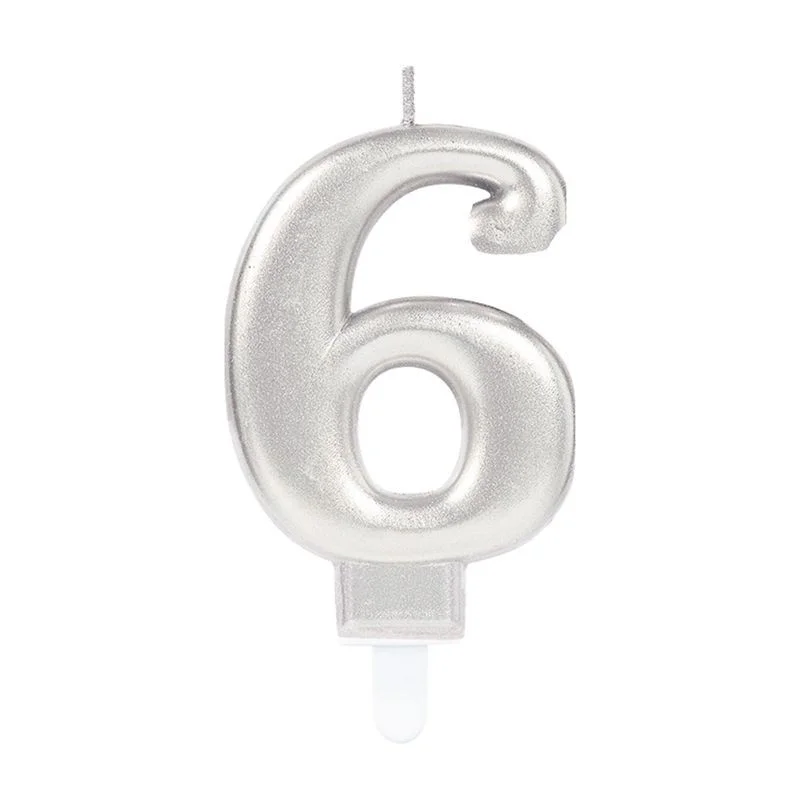 İthalat® 6 Rakam Mum Gümüş Renk