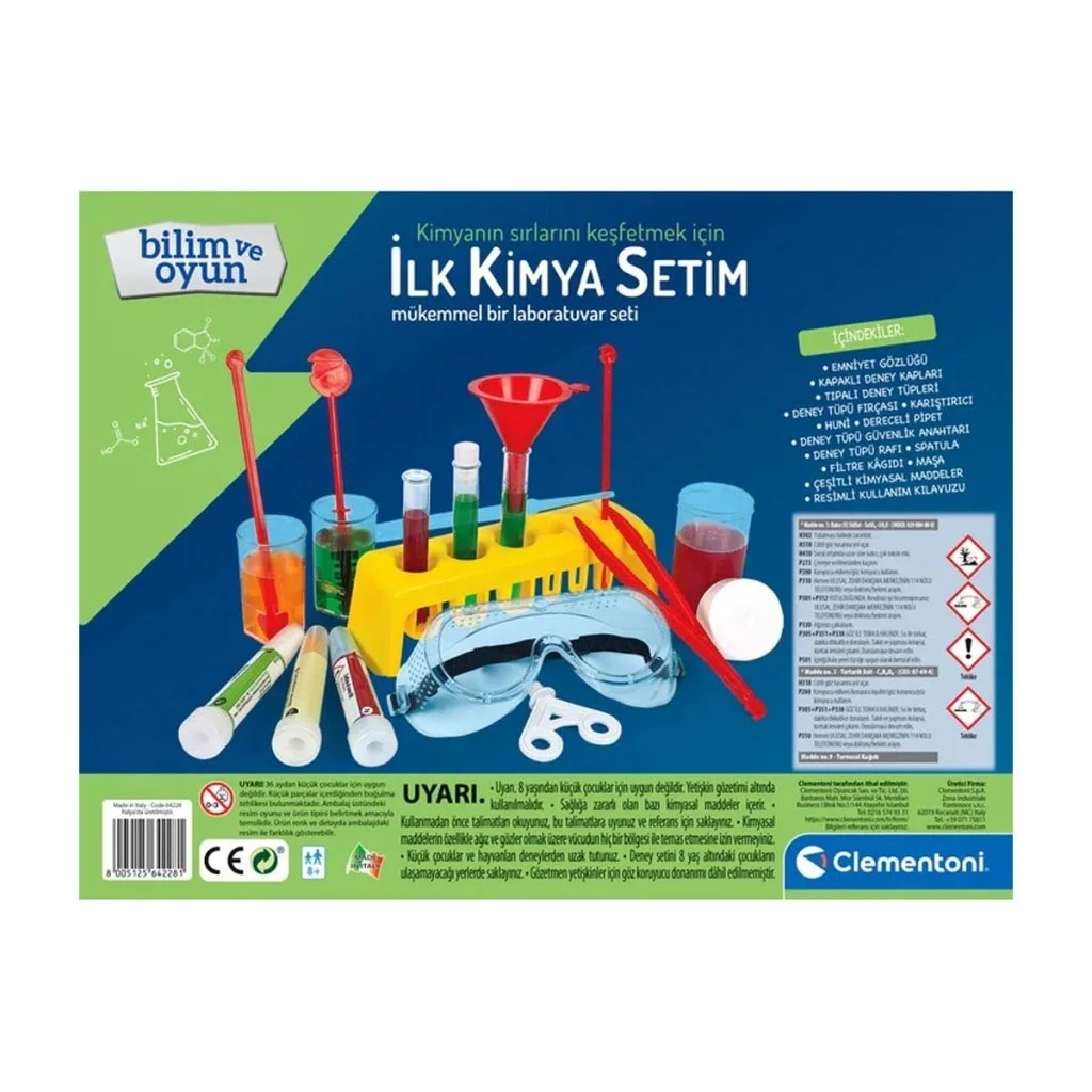 İthalat® 64228 İlk Kimya Setim - Bilim ve Oyun +8 yaş