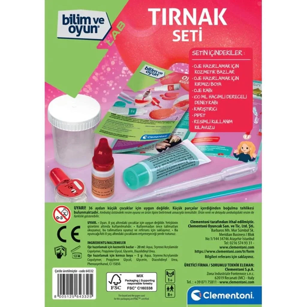 İthalat® 64332  - Tırnak Seti +7 yaş