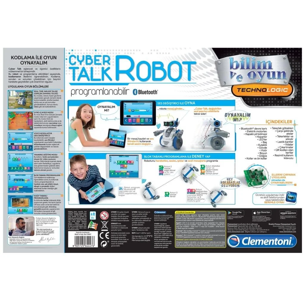 İthalat® 64447 Cyber Talk Robot - Robotik Laboratuvarı +8 yaş
