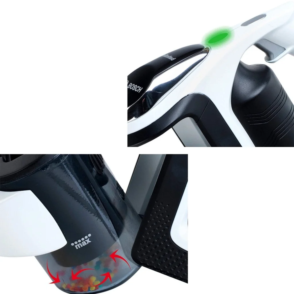 İthalat® 6812 Bosch Oyuncak Beyaz Elektrik Süpürgesi Sesli + Işıklı