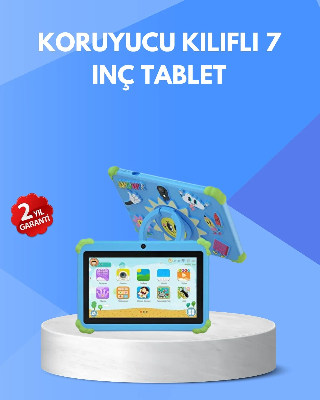 İthalat® 7 İnç Android Tablet WiFi Bluetooth ve Çift Kamera Destekli