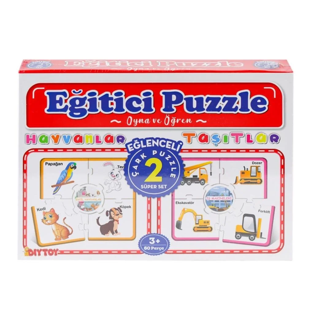 İthalat® 7196 Çark Puzzle Hayvanlar Taşıtlar 60 Parça Fiyatı, Yorumları ve Özellikleri