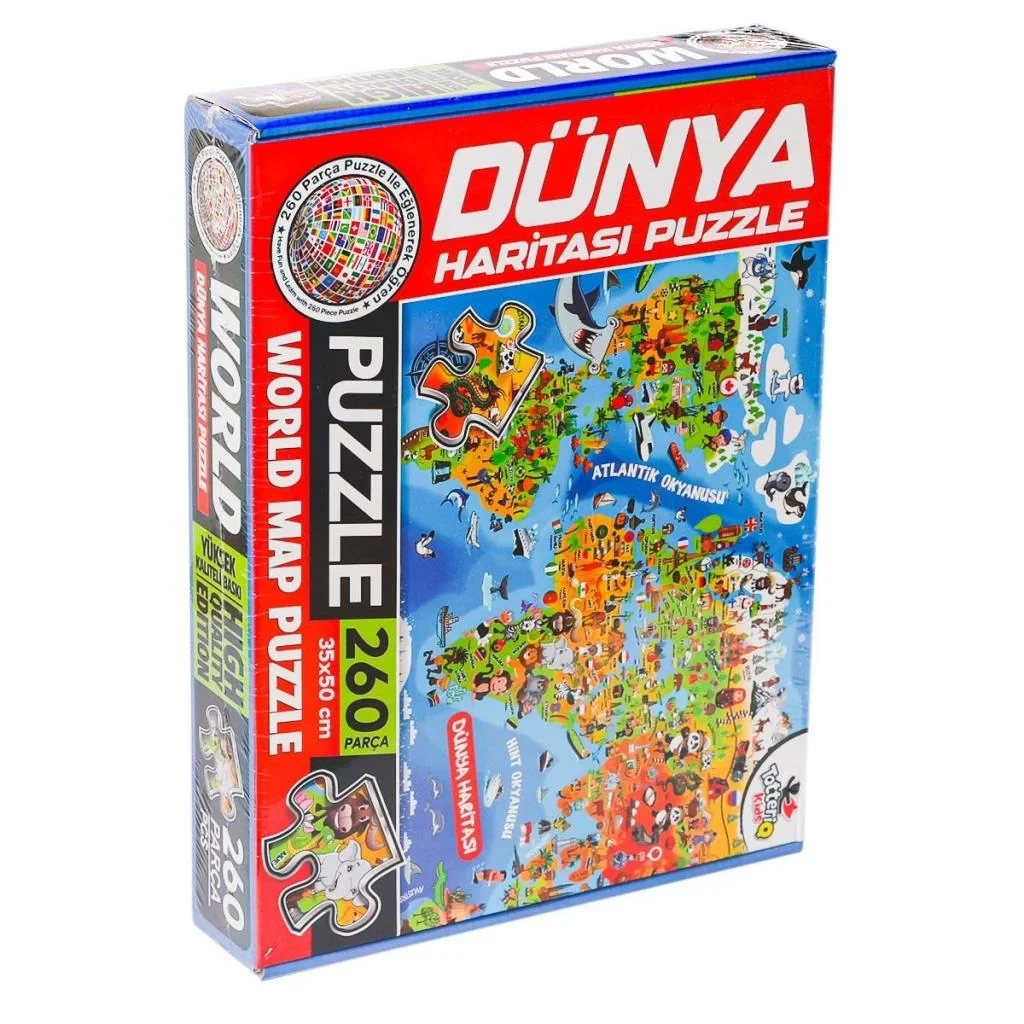 İthalat® 7375 Dünya Kültür Haritası Puzzle -Totteriq