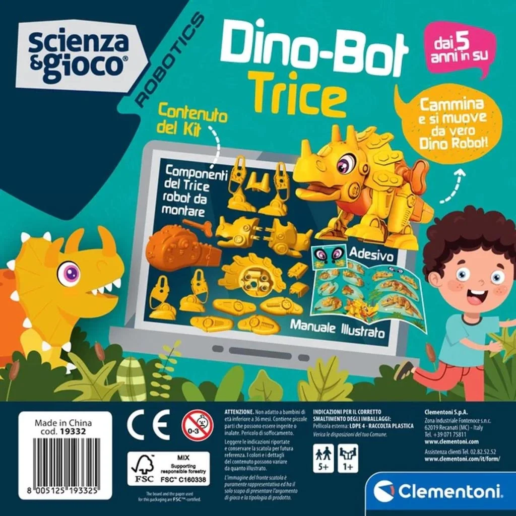 İthalat® 75074 Robotik Laboratuvarı - Dinobot Triceratops +5 yaş