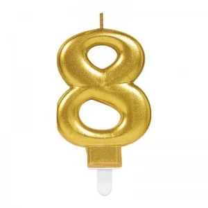 İthalat® 8 Rakam Mum Gold Renk