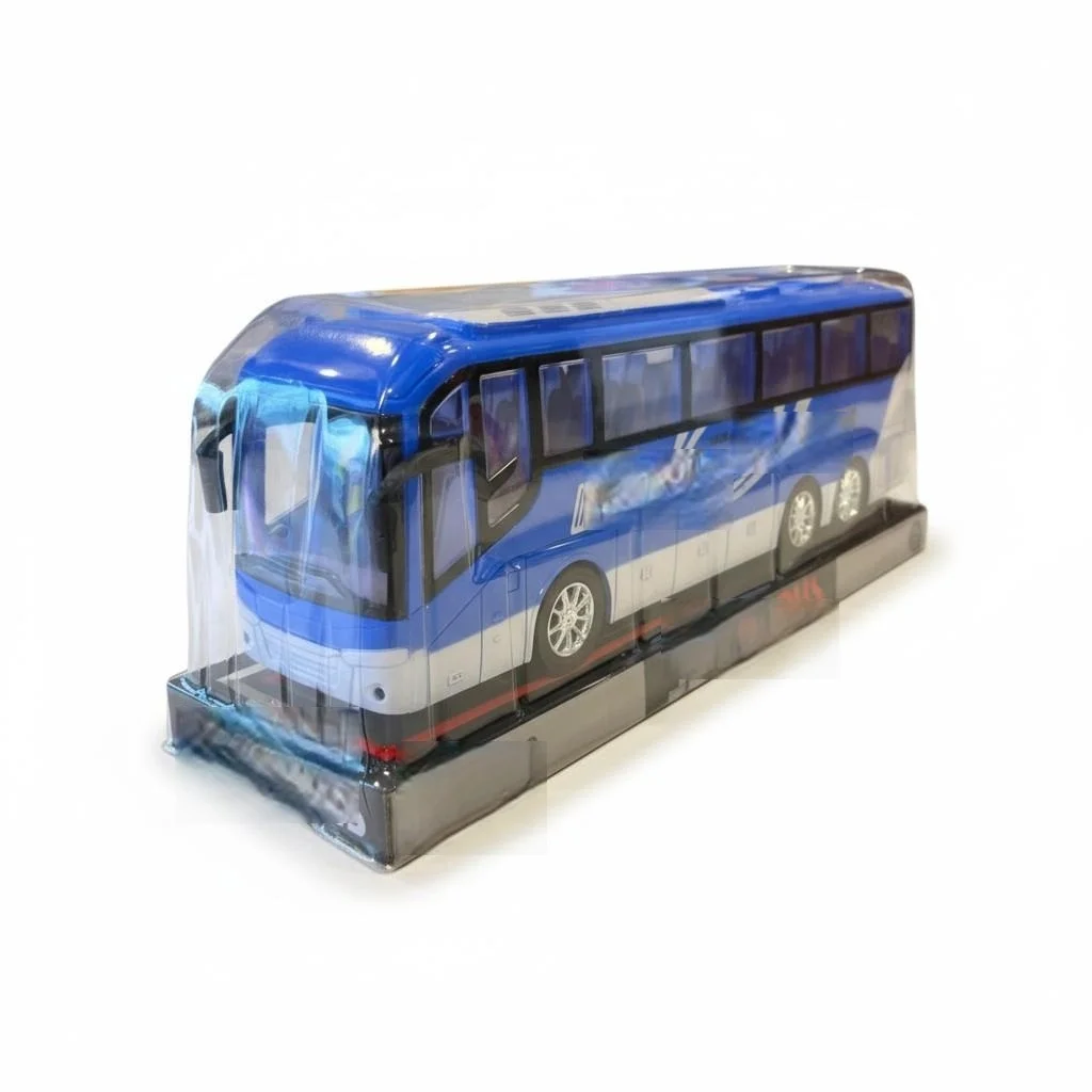 İthalat® 828-A2  SÜRTMELİ  OYUNCAK OTOBÜS -PSF