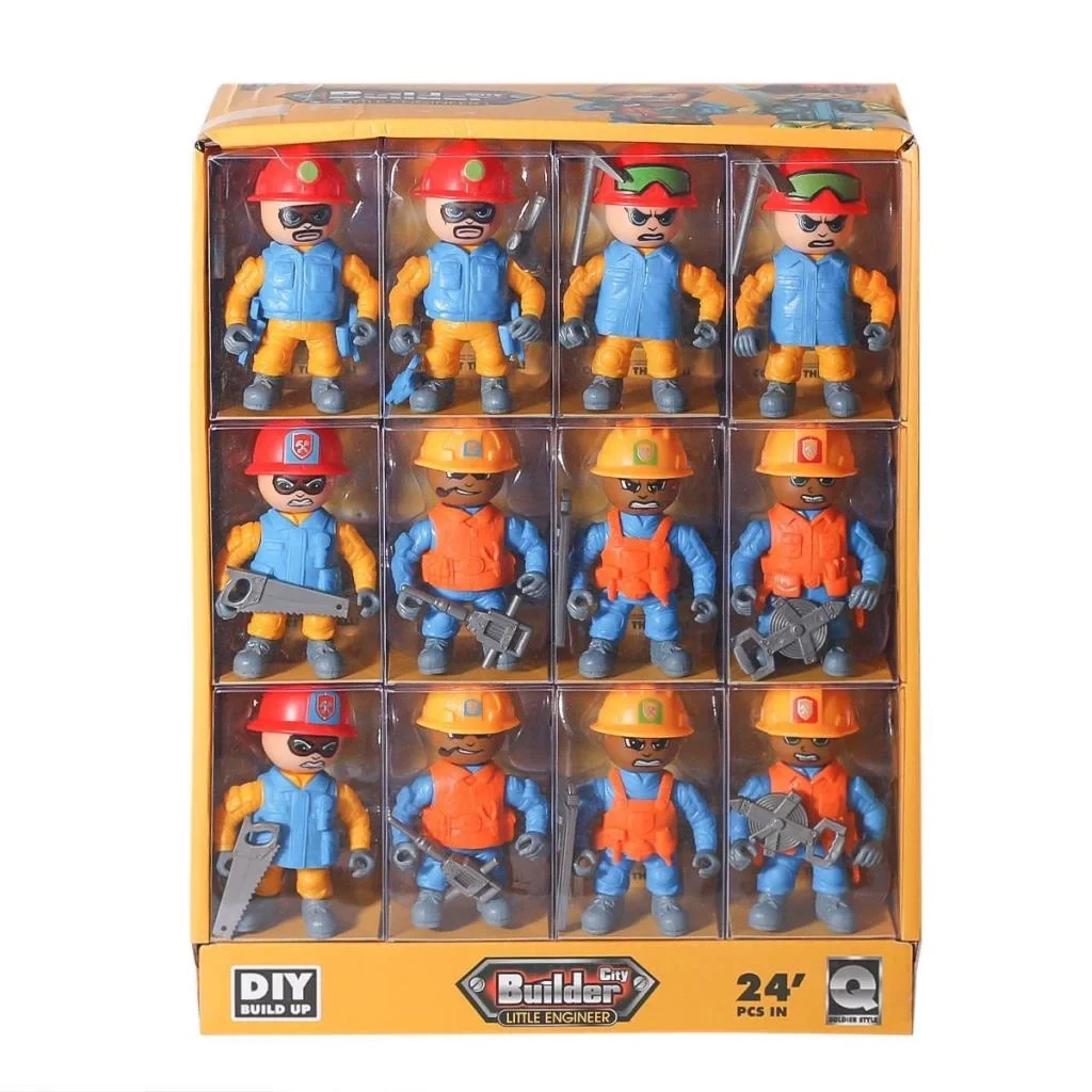 İthalat® 8910-D61 Şehrin İnşaat Gücü Adamlar -Birliktoys