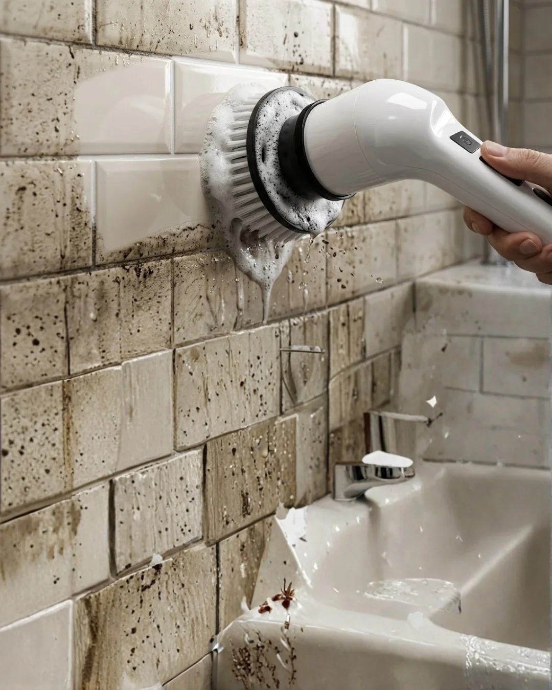 İthalat® 9 in 1 Temizlik Fırçası Kablosuz Kullanım ve Çok Amaçlı Temizlik