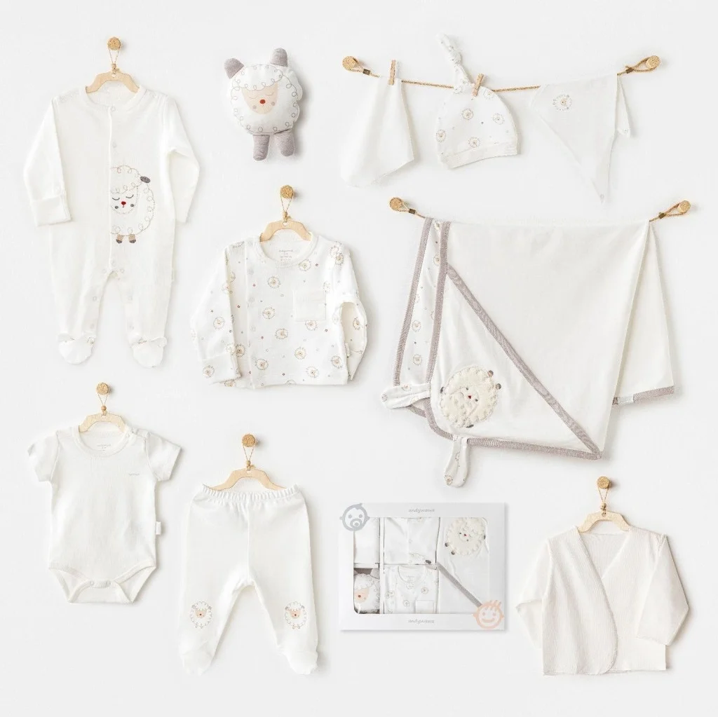 İthalat®   AC25561 Newborn Set Tinny Ships 10'Lu Hastane Çıkışı Ekru