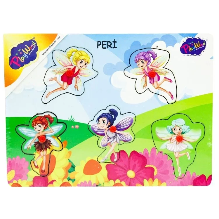 Ahşap Tutmalı Peri Kızı Puzzle Ahşap Tutmalı Peri Kızı Puzzle