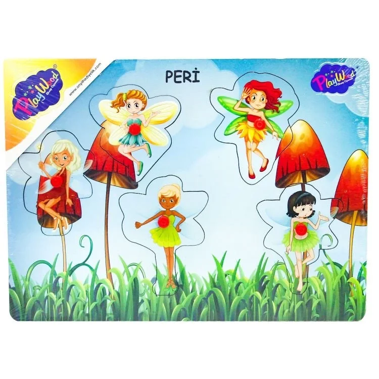 Ahşap Tutmalı Peri Kızı Puzzle Ahşap Tutmalı Peri Kızı Puzzle