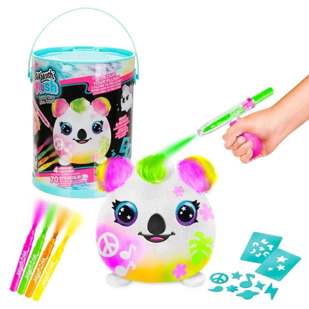 İthalat® Airbrush Peluş Neon Boyama Seti