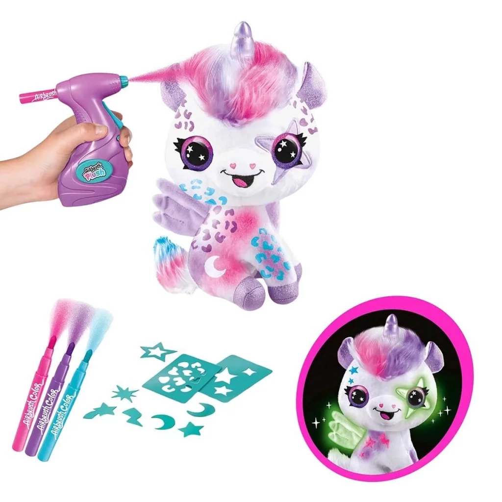 İthalat® Airbrush Peluş Karanlıkta Parlayan Sihirli Unicorn