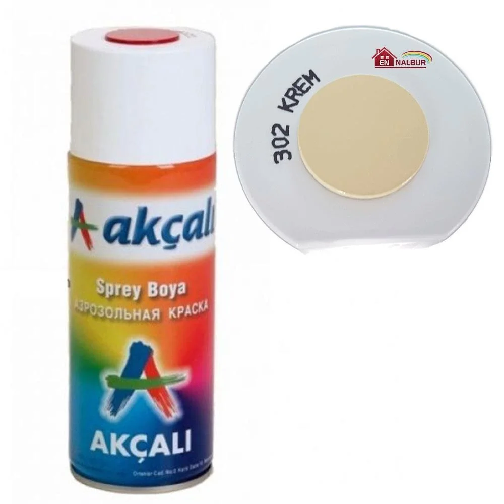İthalat® Akçalı Sprey Boya 400 ml 302 Krem İthalat® Akçalı Sprey Boya 400 ml 302 Krem
