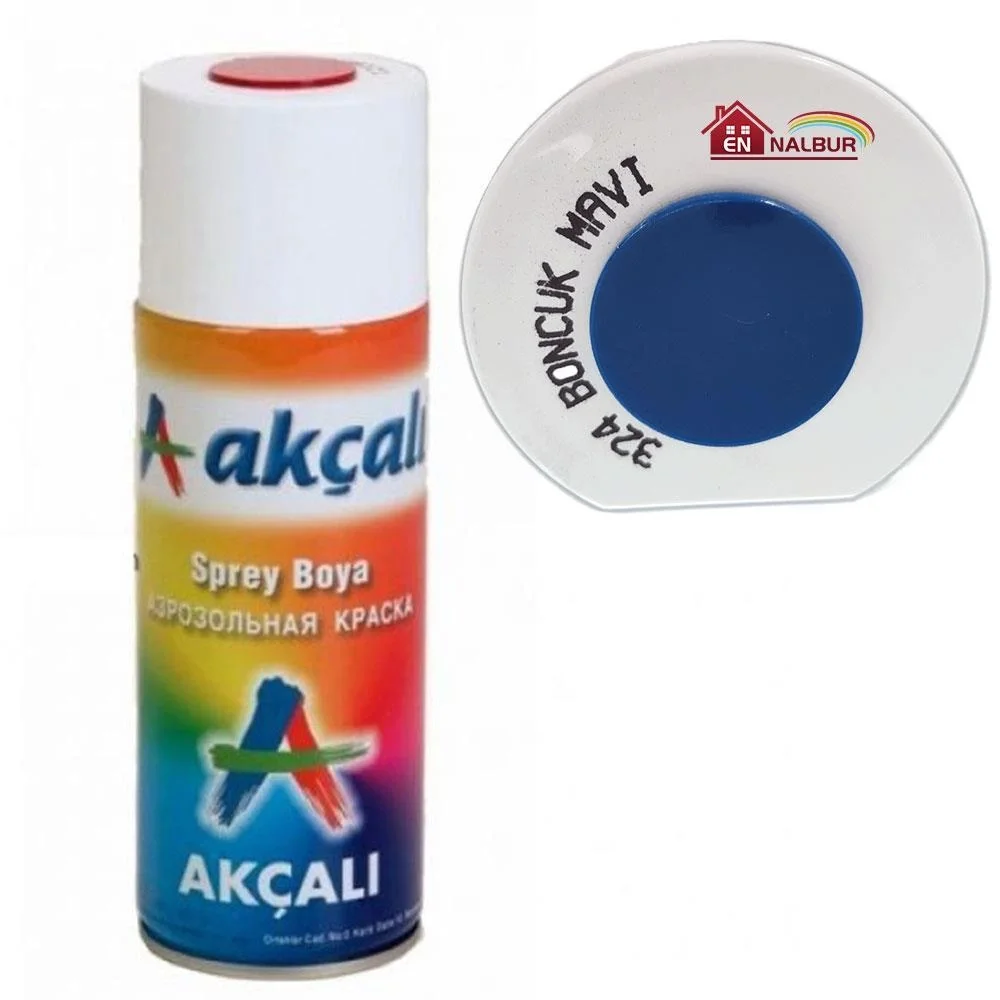 İthalat® Akçalı Sprey Boya 400 ml 324 Boncuk Mavi İthalat® Akçalı Sprey Boya 400 ml 324 Boncuk Mavi